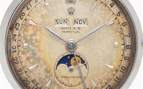 rolex snow white dial cream patina|Aged to perfection — The patina trend in watches .